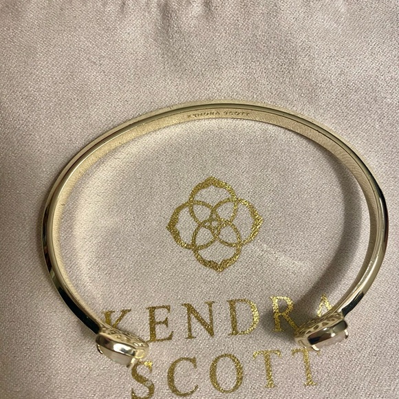 Kendra Scott Elton bracelet - gold with iridescent drusy. 14K gold over brass. - Picture 5 of 5